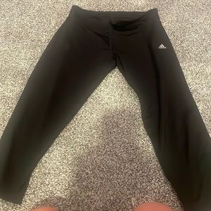 Adidas cropped leggings - black